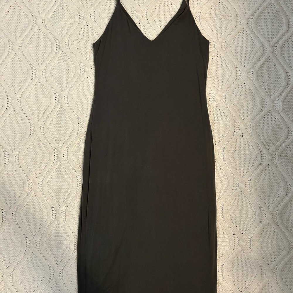 Olive Green Bodycon Midi Dress